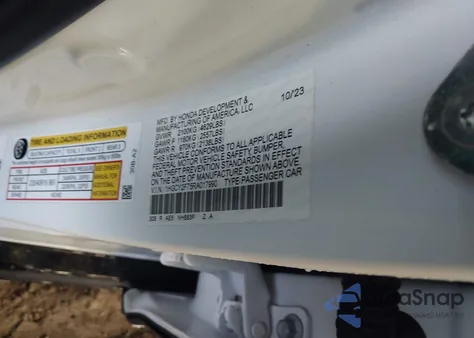 2024 Honda Accord Hybrid Sport-L z USA, uszkodzony, nr VIN 1HGCY2F75RA017990